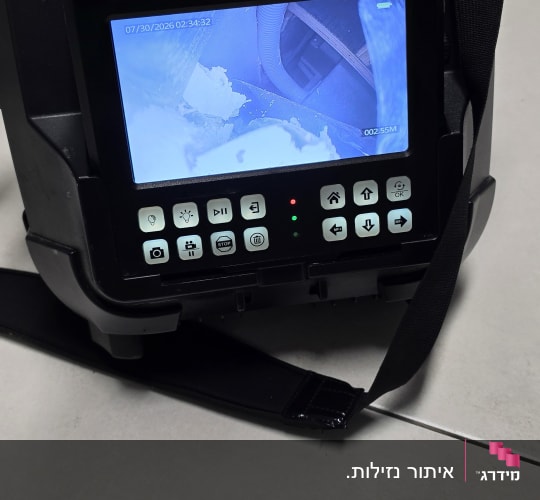 מכשיר צילום עם מסך ותצוגה של צינור